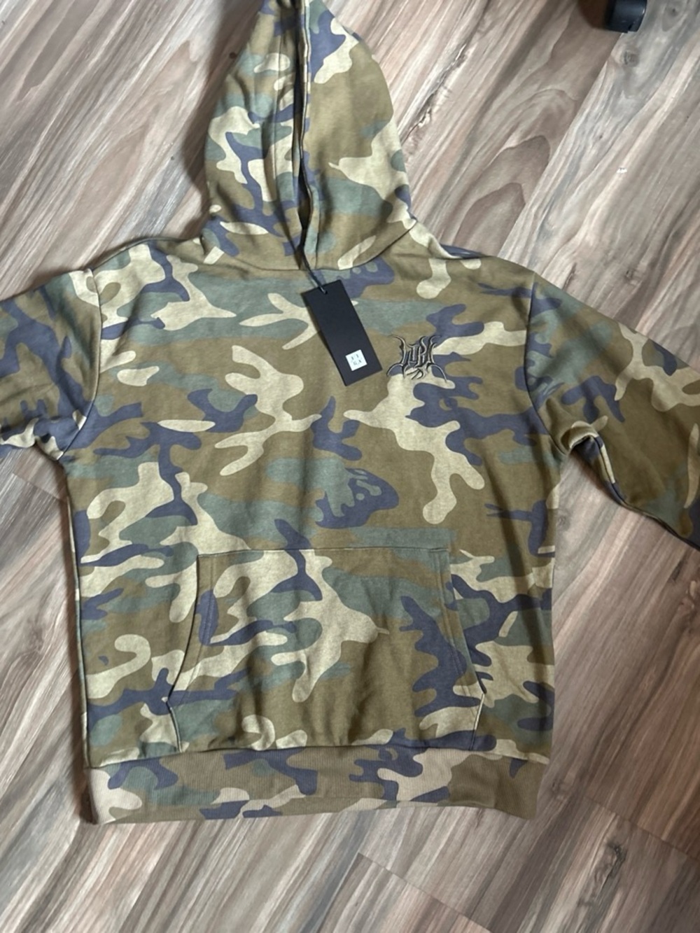 Creative society Camo  Hoodie - Green, Tan, Brown